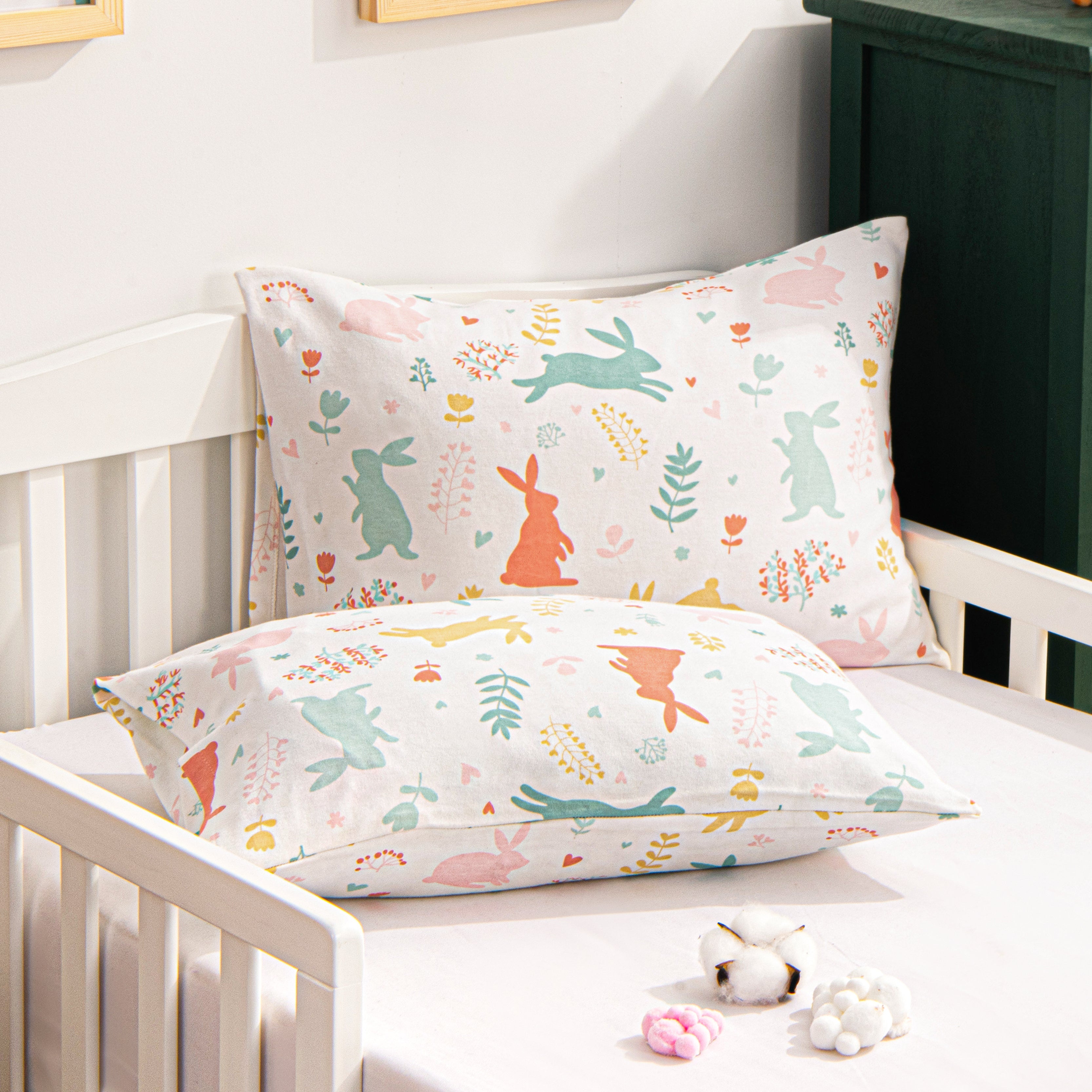 2 Pack Cotton Jersey Knit Toddler Travel Pillowcases|NTBAY?? - NTBAY