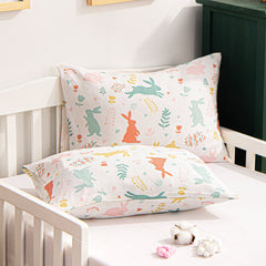 2 Pack Cotton Jersey Knit Toddler Travel Pillowcases|NTBAY?? - NTBAY