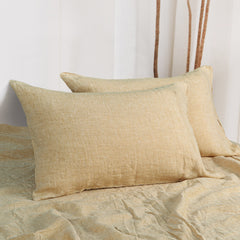 French Linen Pillowcases - 2 Pack, Breathable & Cooling, Envelope Closure