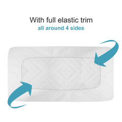 2-Pack Waterproof Crib Mattress Protectors – Washable