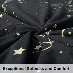 2/3 Pieces Constellation Pattern Microfiber Duvet Cover Set texture view by Fasiano