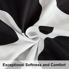 2/3 Pieces Cow Pattern Microfiber Duvet Cover Set size and color view by Fasiano
