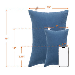 2 Pack Microfiber Soft Toddler Pillows detail view by Fasiano