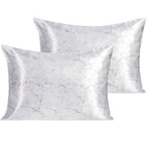 2 Pack Silk Satin Pillowcases with Envelope Closure bedding essential by Fasiano