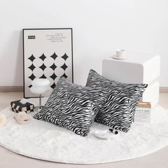 2 Pack Silk Satin Pillowcases with Envelope Closure size and color view by Fasiano