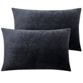 2 Pack Zippered Velvet Pillowcases detail view by Fasiano
