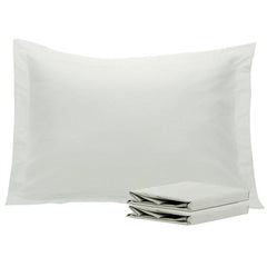 NTBAY 2 Pack 100% Brushed Microfiber Pillow Shams Standard (20 x 26 inches) / Light Grey - NTBAY