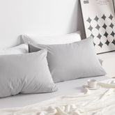 2-Pack Cotton Pillowcases - Soft, Smooth & Breathable