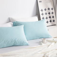 2-Pack Cotton Pillowcases-Soft, Smooth & Breathable