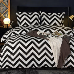 3 Pieces Chevron Pattern Microfiber Duvet Cover Set product image by Fasiano