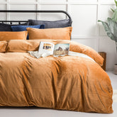 3 Pieces Luxury Velvet Flannel Duvet Cover Set product image by Fasiano
