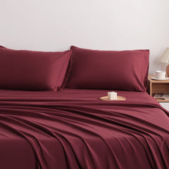 Microfiber Bed Sheet Set – Soft, Wrinkle & Stain Resistant