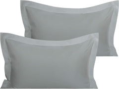 Organic Cotton Pillow Shams – Set of 2, Soft & Silky Sateen, 800TC