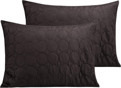 2 Pack Standard (20x26 Inches) Quilted Microfiber Pillowcases