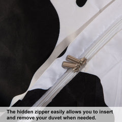 NTBAY 2/3 Pieces Cow Pattern Microfiber Duvet Cover Set - NTBAY