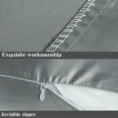 NTBAY 2 Pack Satin Toddler Pillowcases with Zipper Closure - NTBAY