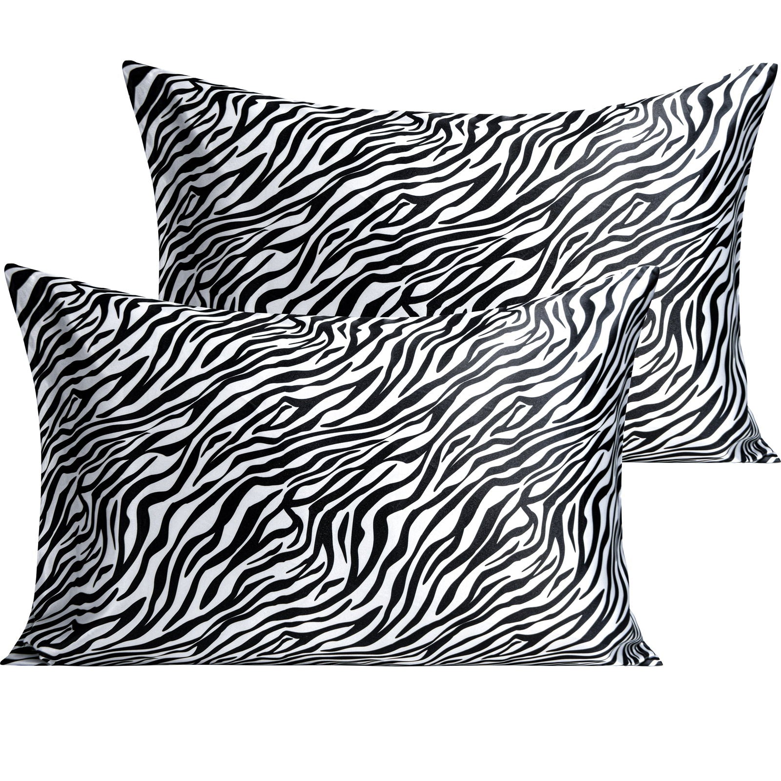 NTBAY 2 Pack Silk Satin Pillowcases with Envelope Closure - NTBAY