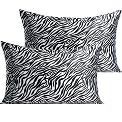 NTBAY 2 Pack Silk Satin Pillowcases with Envelope Closure - NTBAY