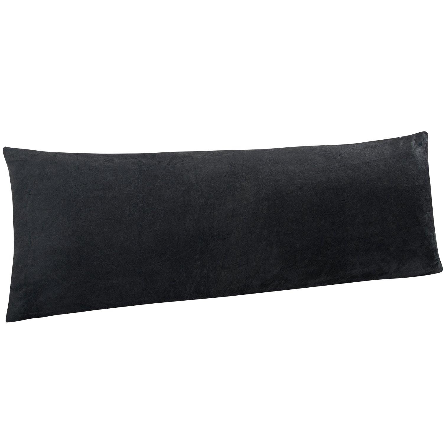 NTBAY Zippered Velvet Body Pillow Cover - NTBAY