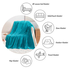 All Seasons Plush Flannel Fleece Throw Blanket texture view by Fasiano