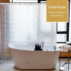 EVA Clear Shower Curtain Liner texture view by Fasiano