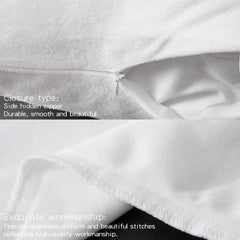 Zippered Velvet Body Pillow Cover size and color view by Fasiano