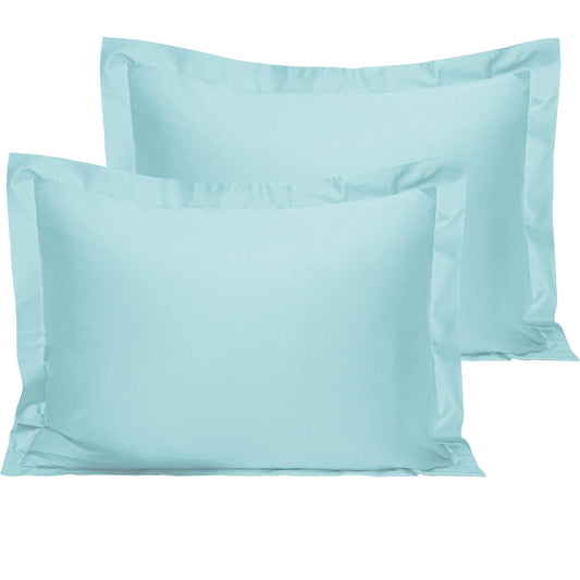 2 Pack Soft Cotton Pillow Shams by Fasiano, recommended for cotton pillow shams