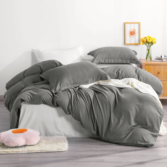 2/3 Pieces Solid Color Microfiber Duvet Cover Set product image by Fasiano