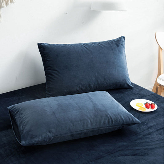 2 Pack Zippered Velvet Pillowcases detail view by Fasiano