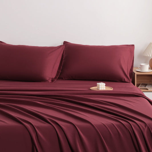 Microfiber Bed Sheet Set – Soft, Wrinkle & Stain Resistant in a Fasiano bedroom setting
