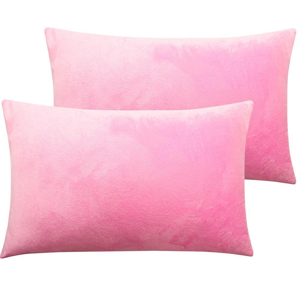 NTBAY 2 Pack Cozy Velvet Throw Pillow Cover - NTBAY