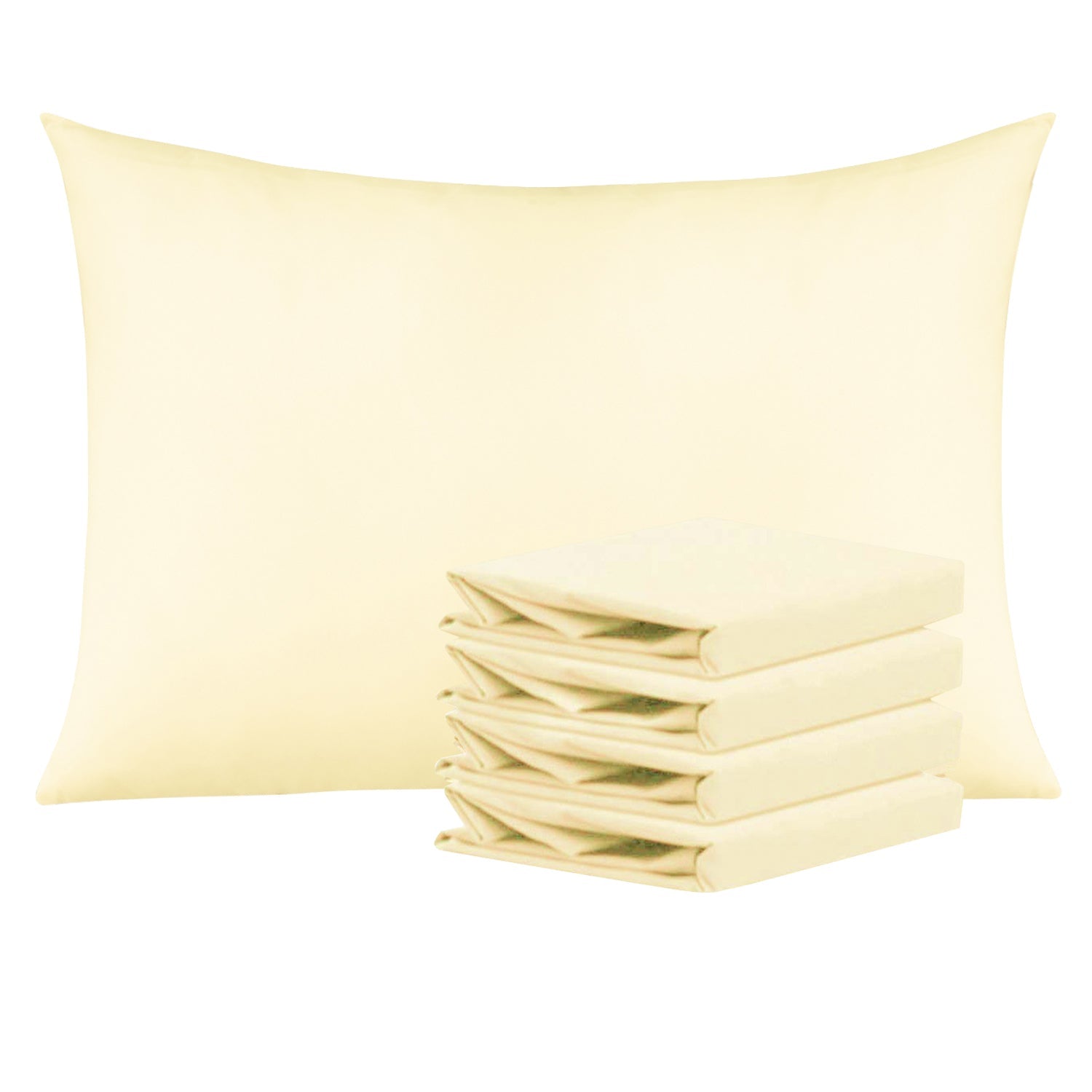 2-Pack Standard Pillowcases – Soft Brushed Microfiber, Wrinkle & Fade Resistant