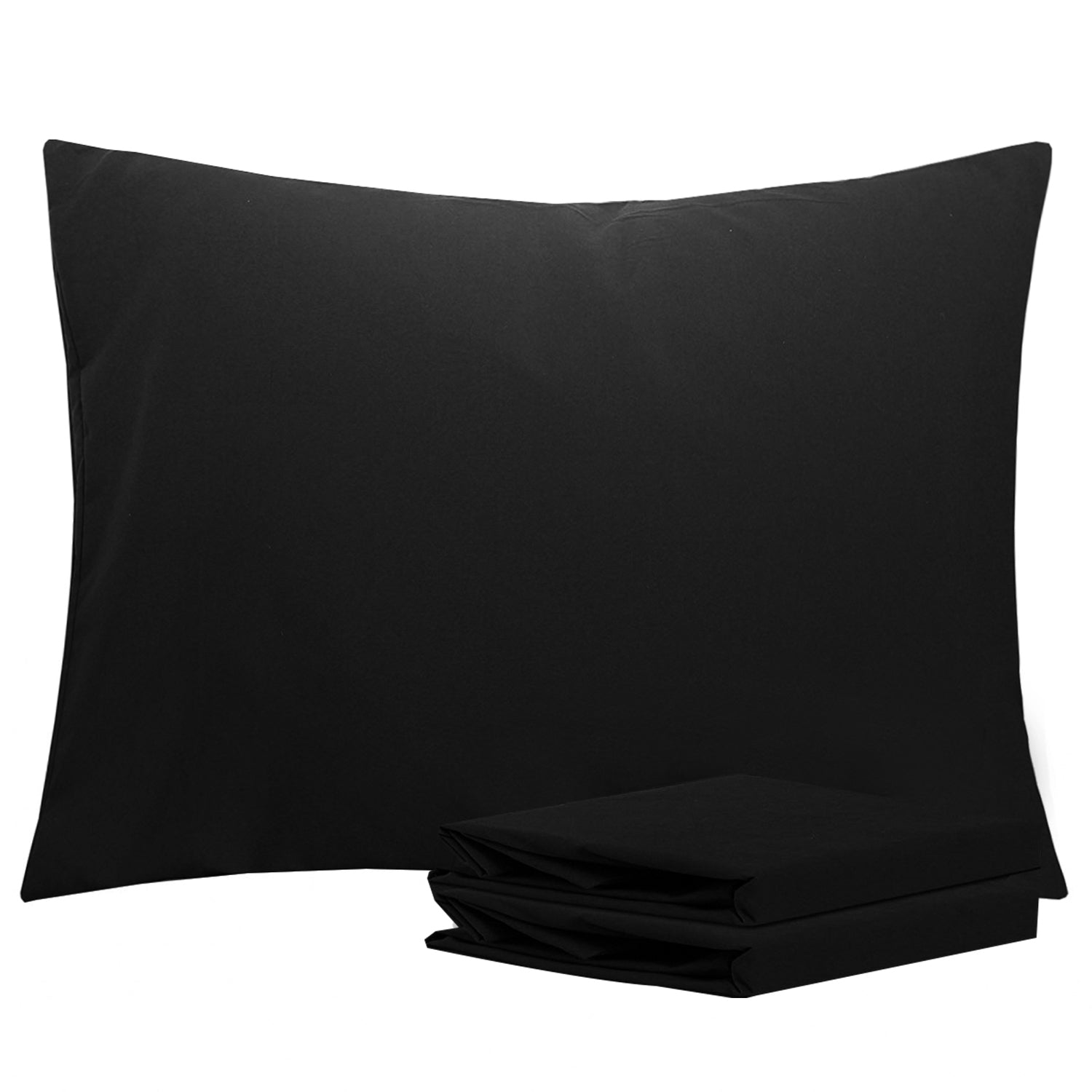 2-Pack Standard Pillowcases – Soft Brushed Microfiber, Wrinkle & Fade Resistant