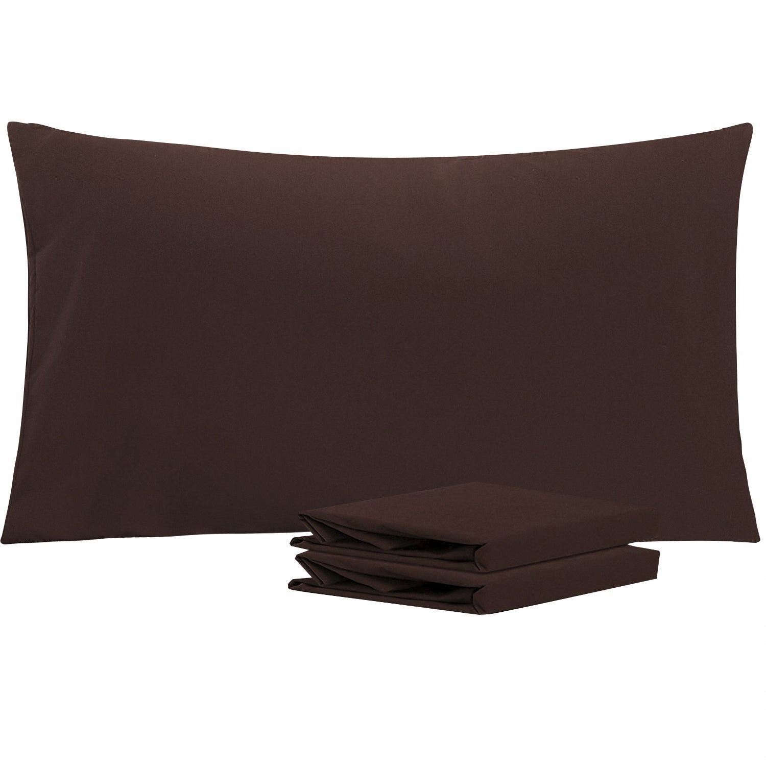 2-Pack Standard Pillowcases – Soft Brushed Microfiber, Wrinkle & Fade Resistant