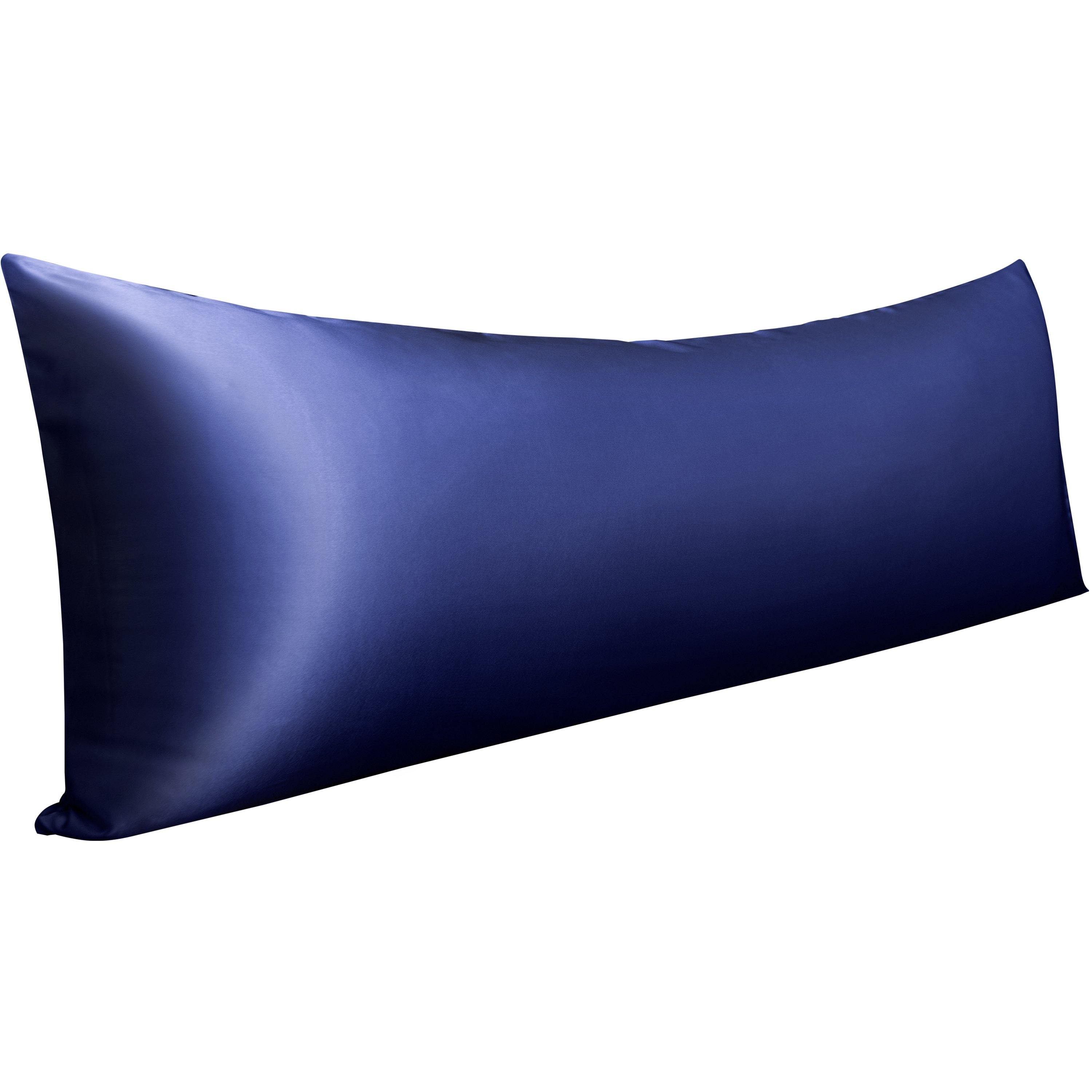 NTBAY Satin Pillowcases with Envelope Closure 1 Pc-Body (20 x 54 inches) / Navy Blue - NTBAY