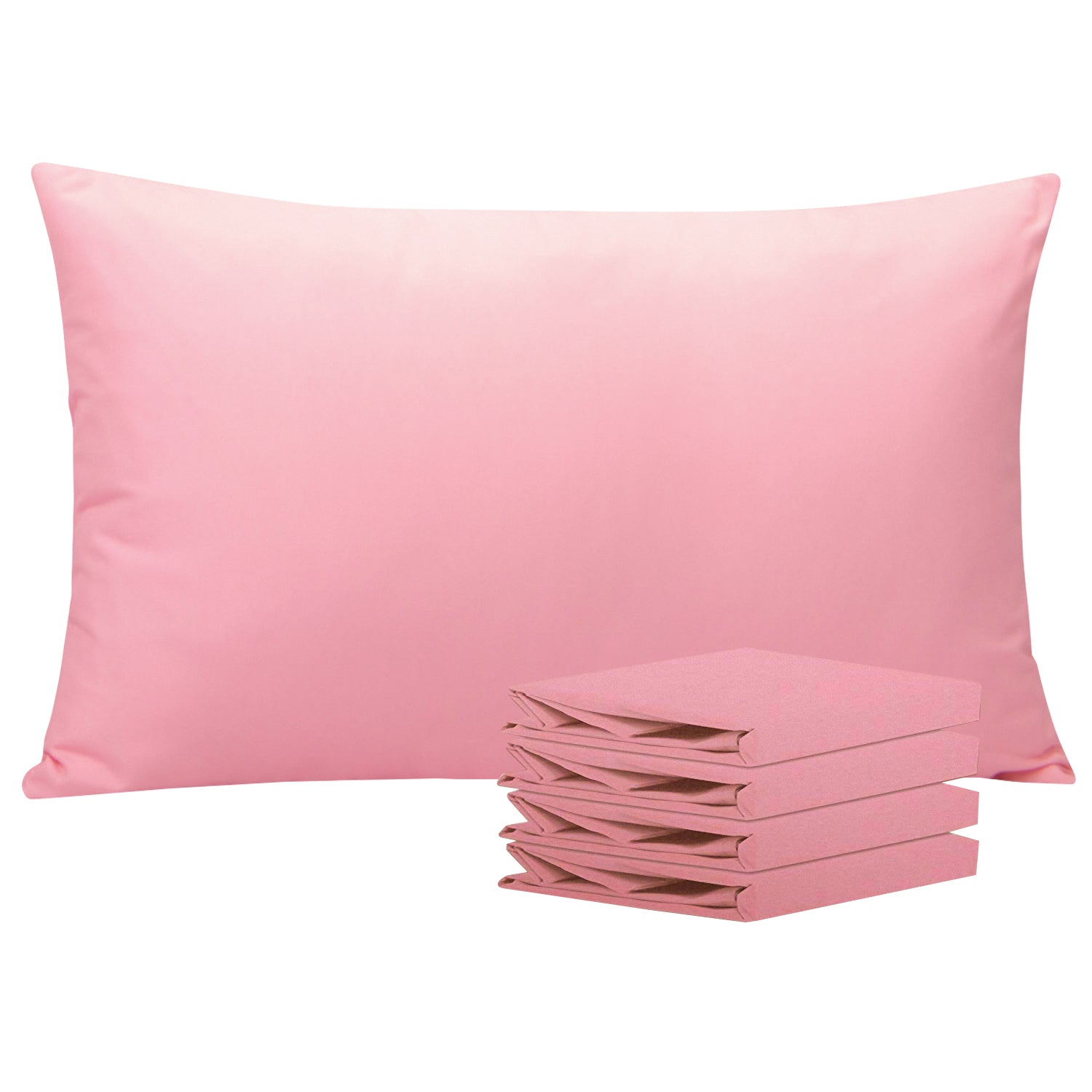 2-Pack Standard Pillowcases – Soft Brushed Microfiber, Wrinkle & Fade Resistant