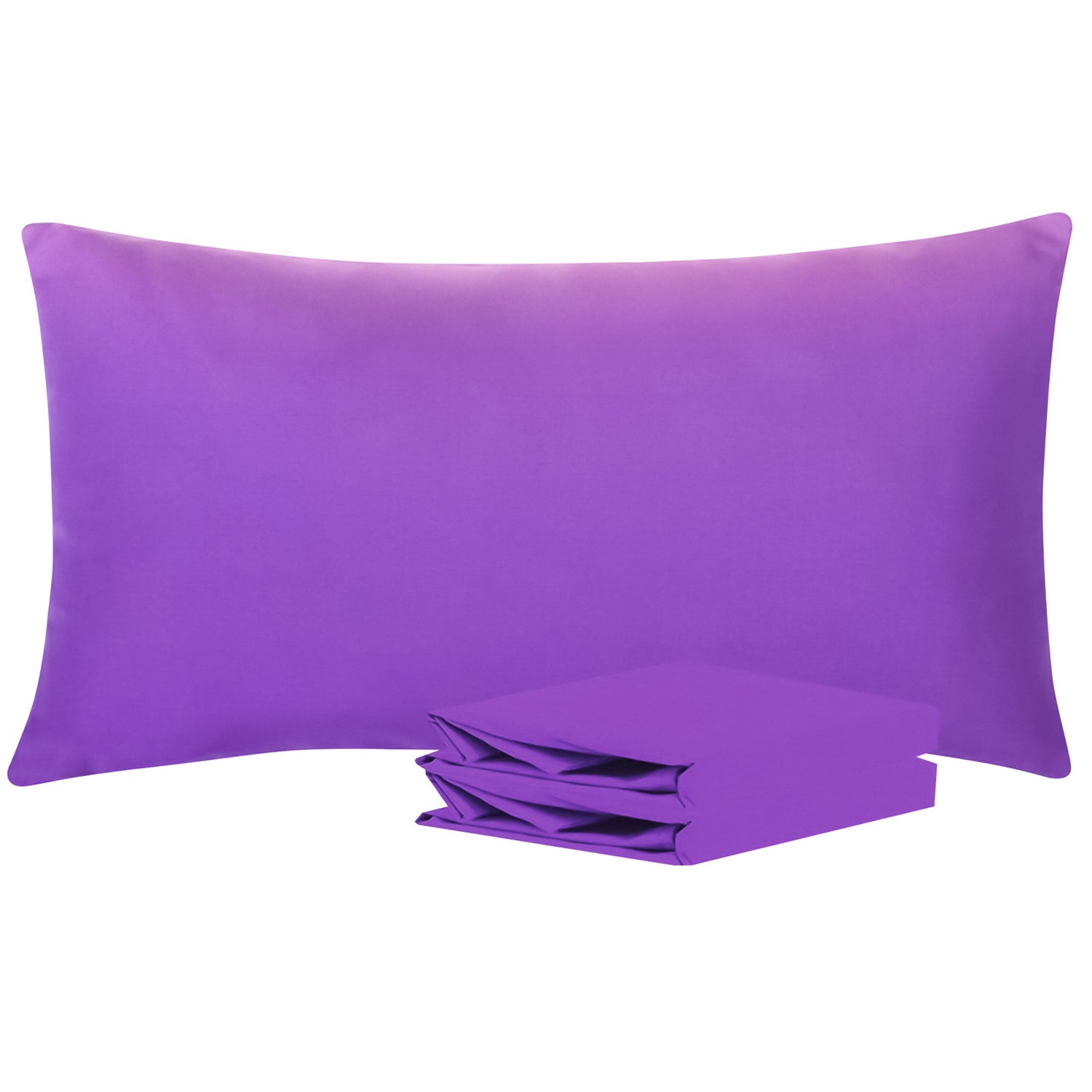 2-Pack Standard Pillowcases – Soft Brushed Microfiber, Wrinkle & Fade Resistant