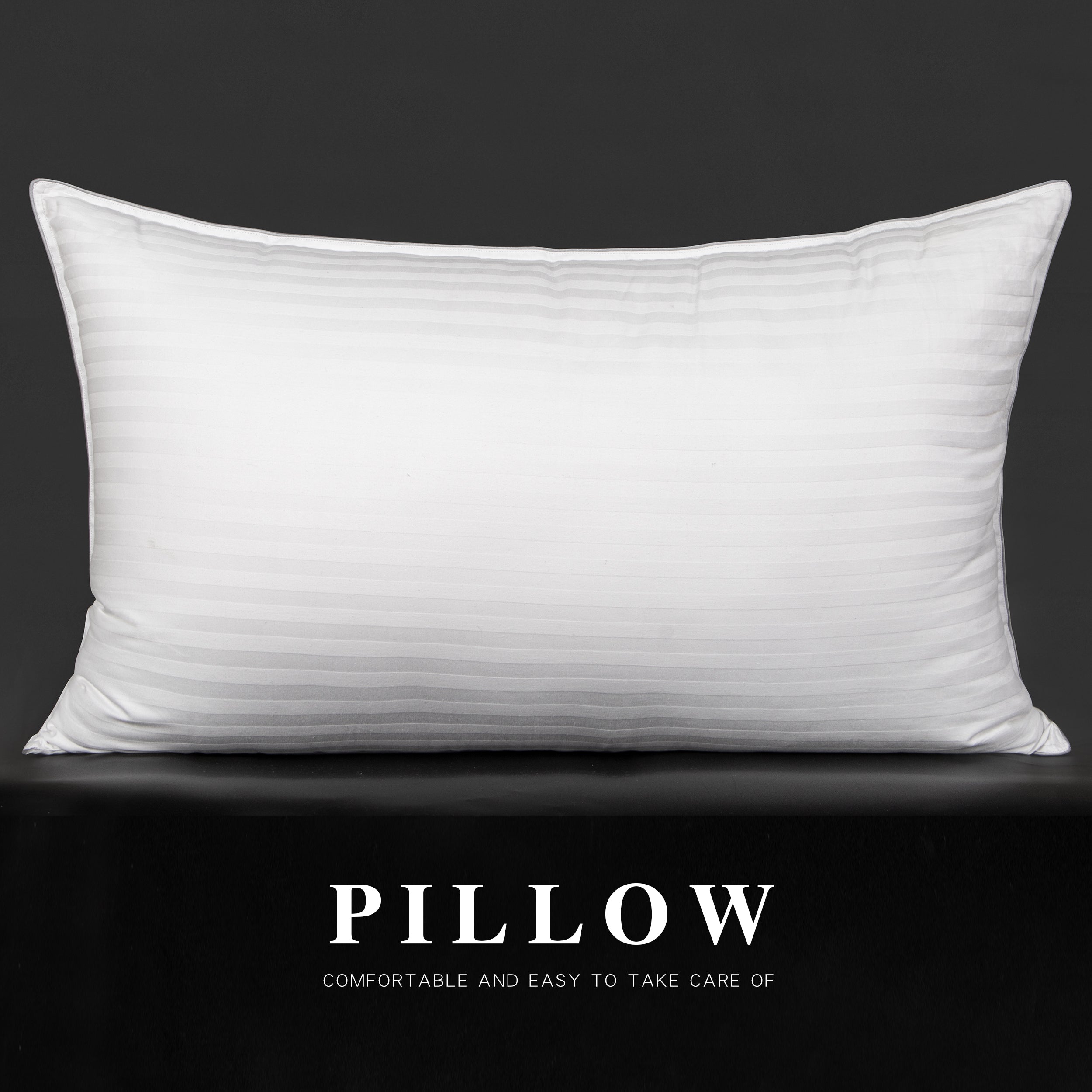 2-Pack Hotel Quality Bed Pillows - Soft & Supportive for All Sleepers