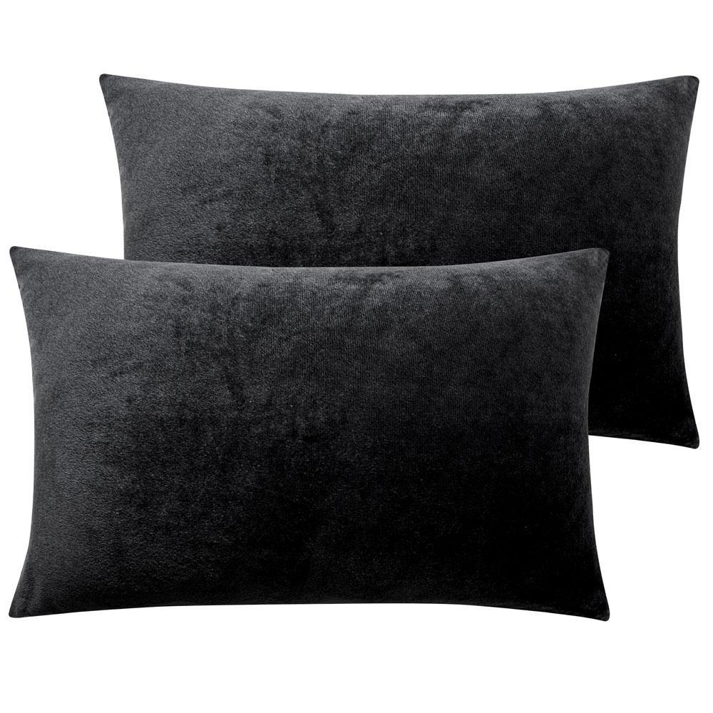 NTBAY 2 Pack Cozy Velvet Throw Pillow Cover - NTBAY