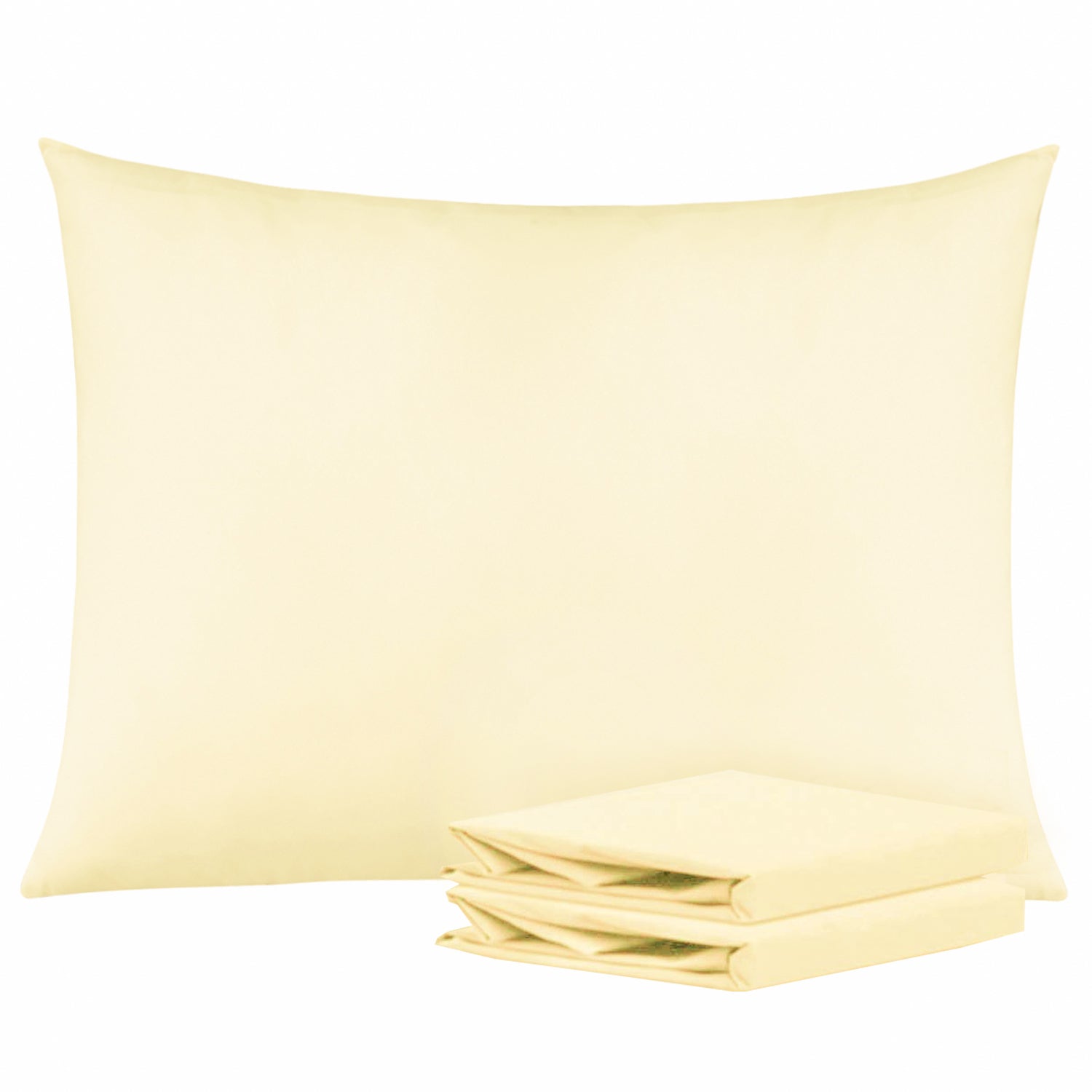 2-Pack Standard Pillowcases – Soft Brushed Microfiber, Wrinkle & Fade Resistant
