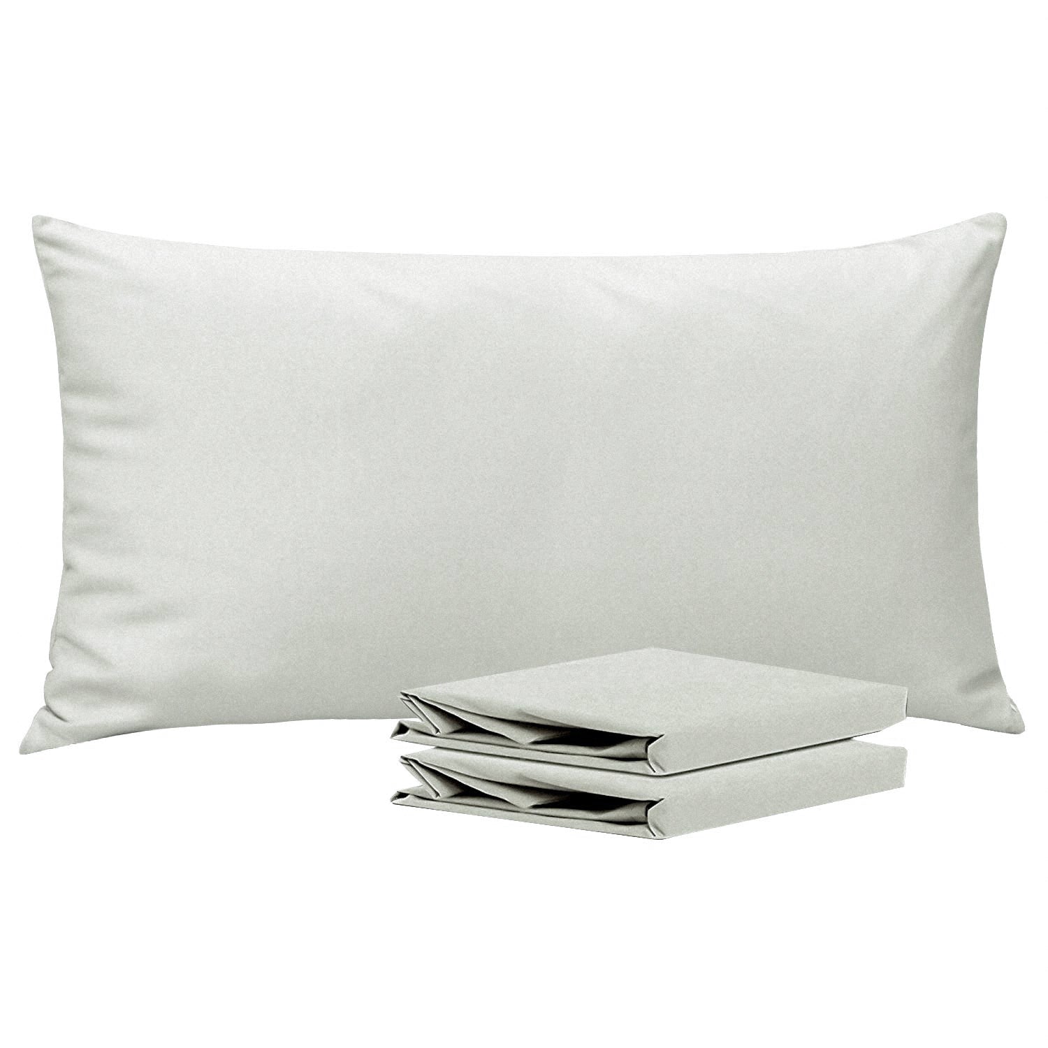 2-Pack Standard Pillowcases – Soft Brushed Microfiber, Wrinkle & Fade Resistant