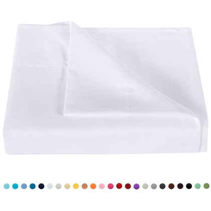 Ultra-Soft Microfiber Flat Sheet - Breathable & Cozy