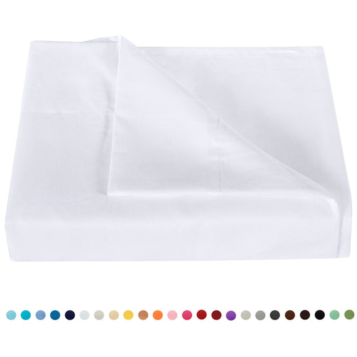 Ultra-Soft Microfiber Flat Sheet - Breathable & Cozy