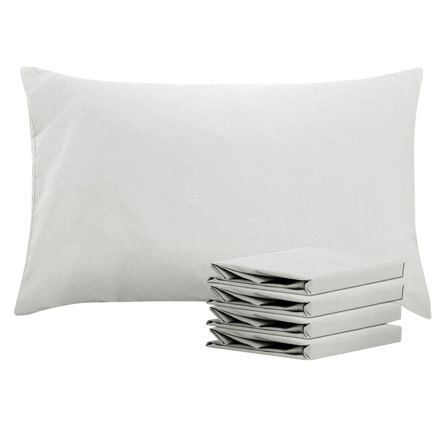 2-Pack Standard Pillowcases – Soft Brushed Microfiber, Wrinkle & Fade Resistant