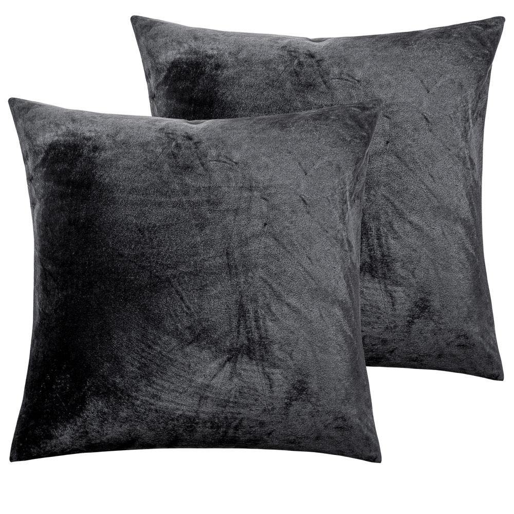 NTBAY 2 Pack Cozy Velvet Throw Pillow Cover - NTBAY
