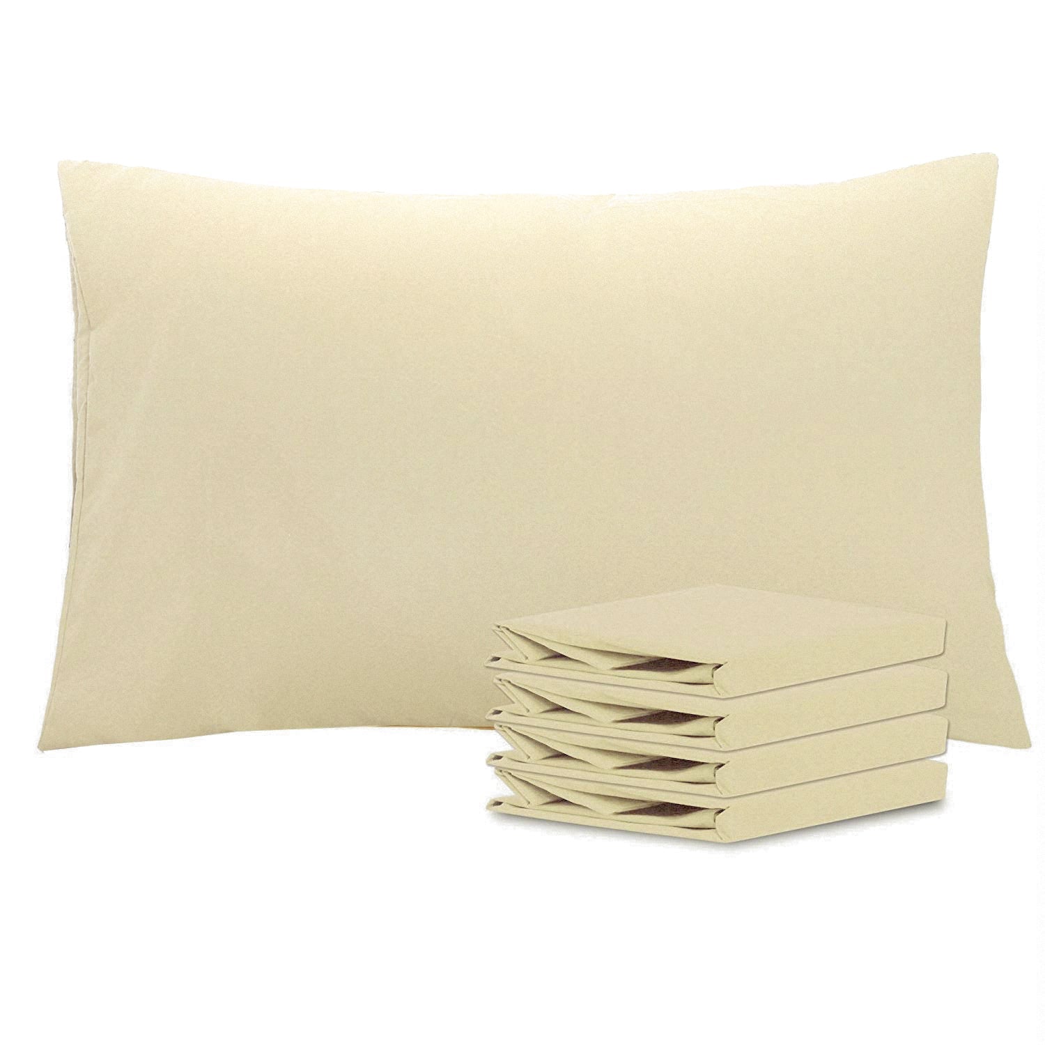 2-Pack Standard Pillowcases – Soft Brushed Microfiber, Wrinkle & Fade Resistant