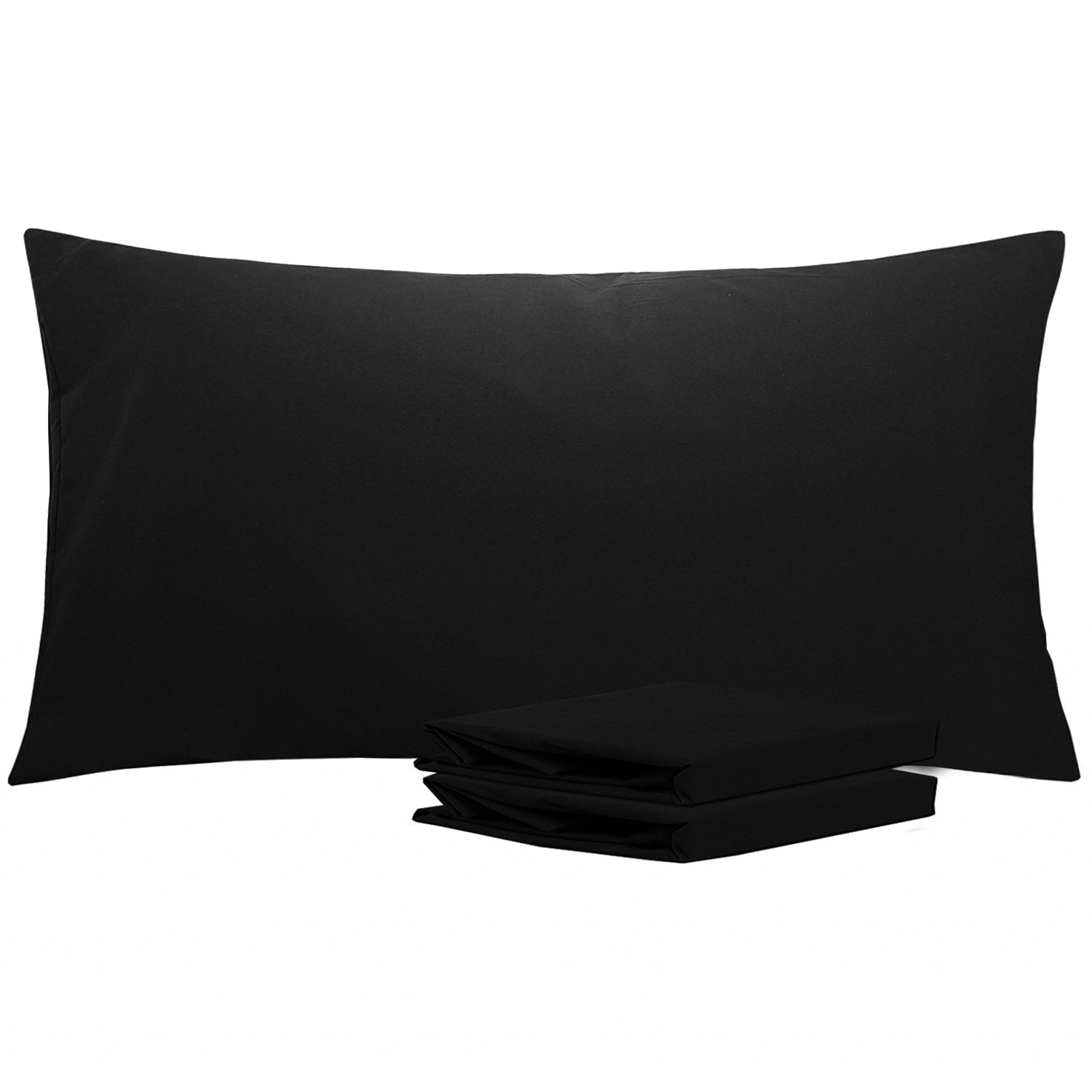 2-Pack Standard Pillowcases – Soft Brushed Microfiber, Wrinkle & Fade Resistant