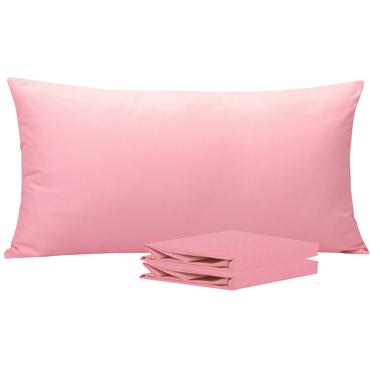 2-Pack Standard Pillowcases – Soft Brushed Microfiber, Wrinkle & Fade Resistant