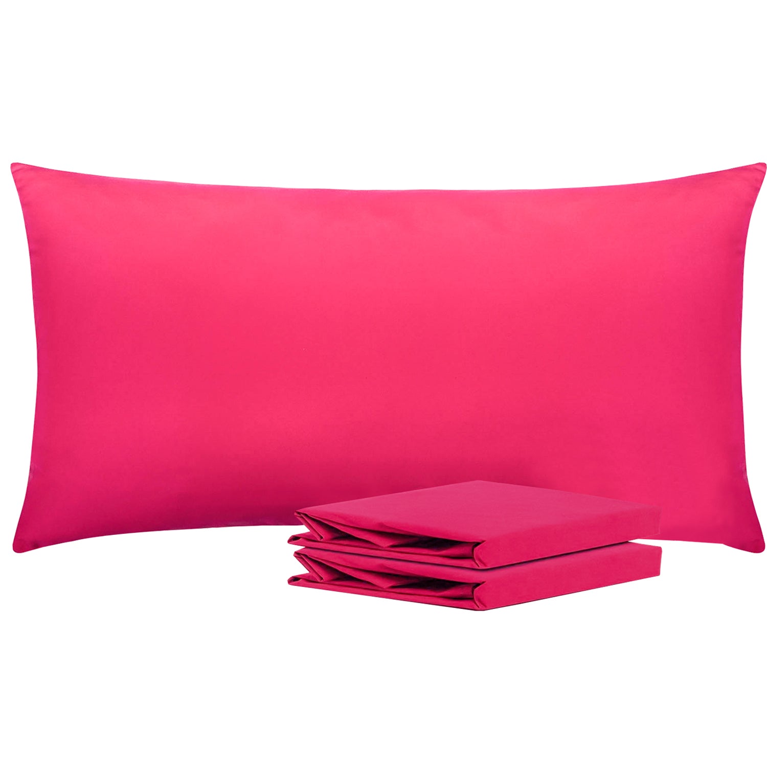 2-Pack Standard Pillowcases – Soft Brushed Microfiber, Wrinkle & Fade Resistant