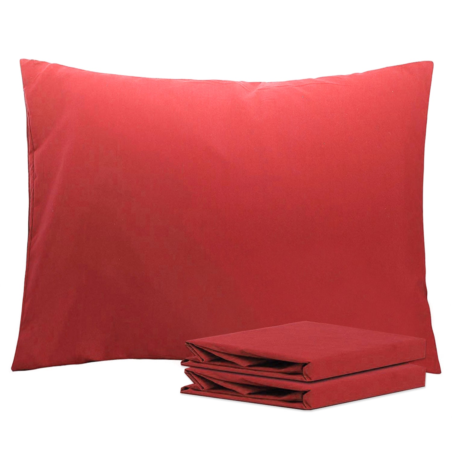 2-Pack Standard Pillowcases – Soft Brushed Microfiber, Wrinkle & Fade Resistant